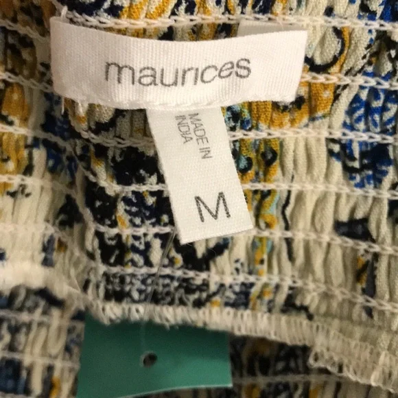 Maurices Womens Medium Floral Bohemian Wide-Leg Pants NEW - Picture 8 of 10